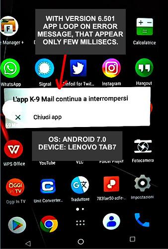 k9-email-v6.501-error